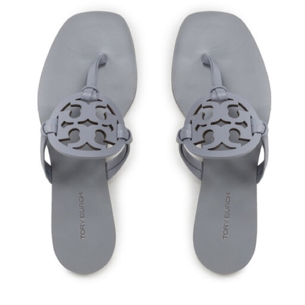 Authentic TB Square Toe Miller Sandals-Light Blue
